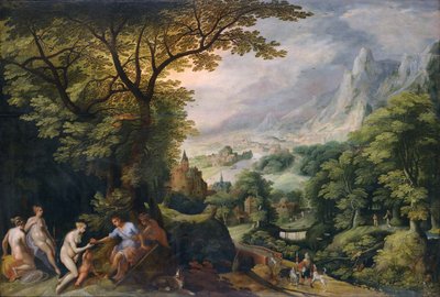 Landschaft mit dem Urteil des Paris von Gillis van Coninxloo